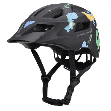 Wozinsky MTB Children's Bike Helmet with Removable Visor S - Black