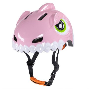 Wozinsky Children's Bike Helmet Dinosaur Pattern S - Pink