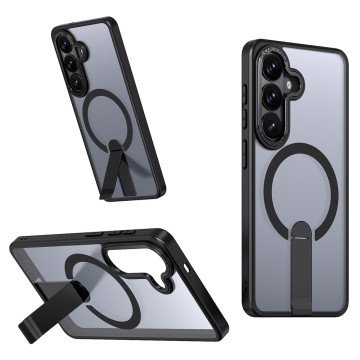 Hybrid Armor X Case for Samsung Galaxy S26 with Stand, Compatible with MagSafe - Black