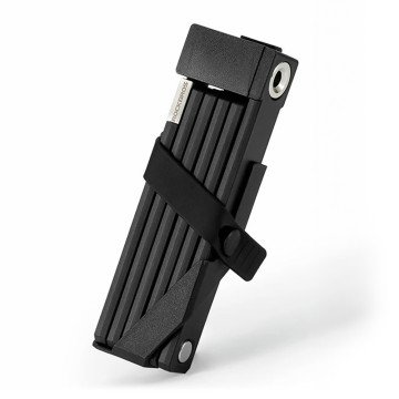 Rockbros 32140003001 foldable bicycle lock with key and handle, 68cm - black