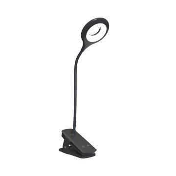 Mini Wozinsky Wireless LED Reading Lamp with Clip + USB-C Cable - Black