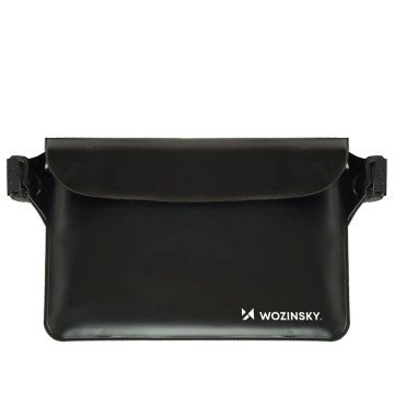 Wozinsky WWS-01 Waterproof PVC Waist Bag - Black