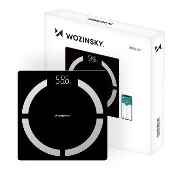 Wozinsky WIWL-30 Smart Bluetooth Bathroom Scale - Black