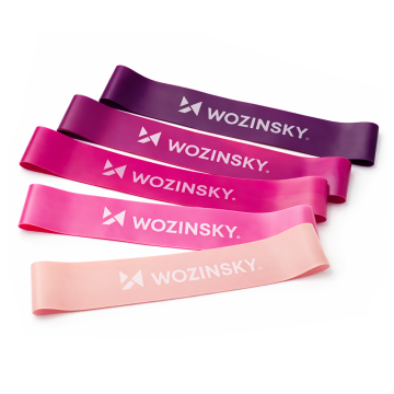 Mini resistance bands Wozinsky WGO-5A activation bands made of TPE - 5 pcs. Mini resistance bands Wozinsky WGO-5A activation bands made of TPE - 5 pcs.