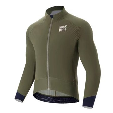 Rockbros YDWT014 Winter Fleece Double Layer Cycling Jacket Size L - Green