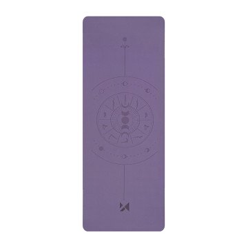 Wozinsky WNSP-NKP Exercise Mat 183 x 61 x 0.5 cm for yoga and gymnastics made of natural rubber - purple