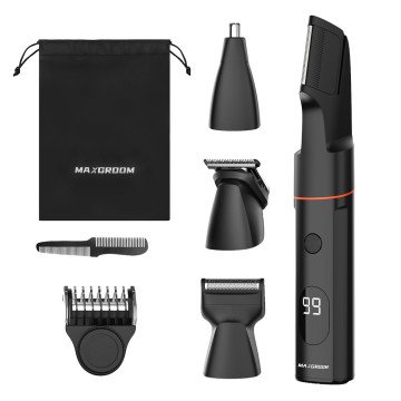 MAXGROOM LK-881 multifunctional trimmer with replaceable tips - black