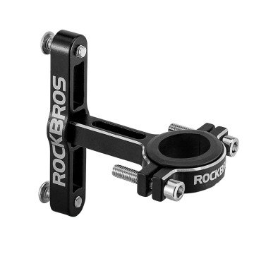 Rockbros KS-416 Adjustable Aluminum Bottle Cage Adapter - Black Rockbros KS-416 Adjustable Aluminum Bottle Cage Adapter - Black