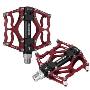 Rockbros JT201012LR 2010-12L Aluminum Platform Bicycle Pedals - Red Rockbros JT201012LR 2010-12L Aluminum Platform Bicycle Pedals - Red