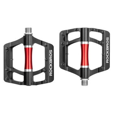 Rockbros 2020-12CBK Platform Aluminum Bicycle Pedals - Black