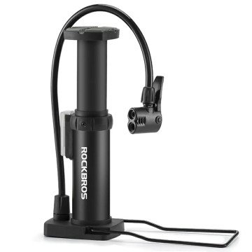 Rockbros 4522L Ultralight Foot Bicycle Pump - Black