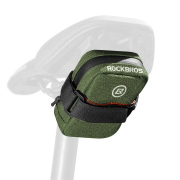 Rockbros F006 bicycle saddle bag 0.35 l - green Rockbros F006 bicycle saddle bag 0.35 l - green