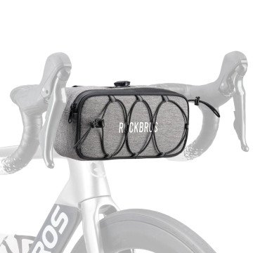 Rockbros TL001 ROAD TO SKY 1.9L Waterproof Handlebar Bike Bag - Gray
