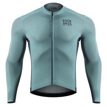 Rockbros 15120015018 ROAD TO SKY men's cycling jersey long sleeve L - gray-blue
