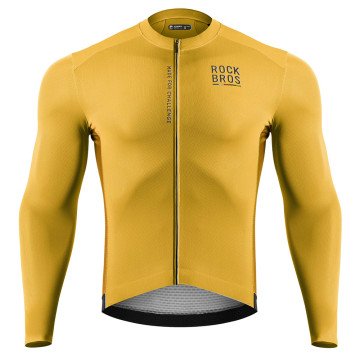 Rockbros 15120015023 ROAD TO SKY men's long sleeve cycling jersey S - yellow