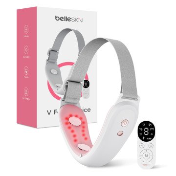 Belleskin by MAXGROOM M-170 EMS LED Face and Chin Massager - White Belleskin by MAXGROOM M-170 EMS LED Face and Chin Massager - White