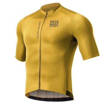 Rockbros 15120014023 ROAD TO SKY men's cycling jersey short sleeve S - yellow