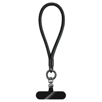 7mm Wrist Strap with Swivel Buckle and Mounting Plate - Black