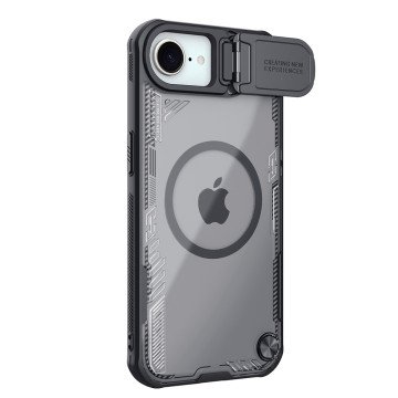 Nillkin Iceblade Prop Magnetic Case with Lens Cover and Stand for iPhone 16e / 17e - Black