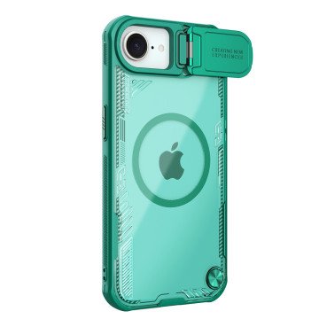 Nillkin Iceblade Prop Magnetic Case with Camera Cover and Stand for iPhone 16e / 17e - Green