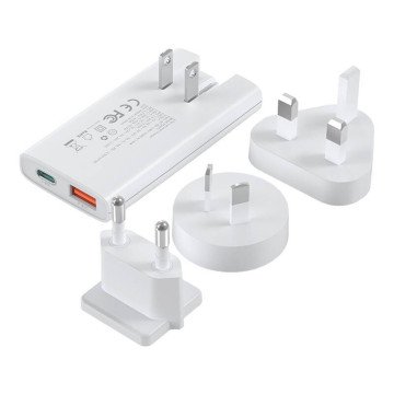 Choetech PD6011 65W GaN Ultra USB-C + USB-A Wall Charger - White Choetech PD6011 65W GaN Ultra USB-C + USB-A Wall Charger - White