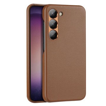 Dux Ducis Grit case for Samsung Galaxy S23+ elegant case made of artificial leather brown Dux Ducis Grit case for Samsung Galaxy S23+ elegant case made of artificial leather brown