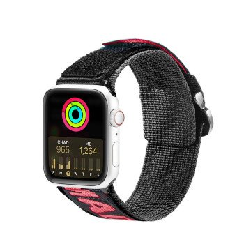 Dux Ducis Strap (Outdoor Version) Apple Watch Ultra Strap, SE, 9, 8, 7, 6, 5, 4, 3, 2, 1 (49, 45, 44, 42 mm) Nylon Band Bracelet Black and Red Dux Ducis Strap (Outdoor Version) Apple Watch Ultra Strap, SE, 9, 8, 7, 6, 5, 4, 3, 2, 1 (49, 45, 44, 42 mm) Nylon Band Bracelet Black and Red