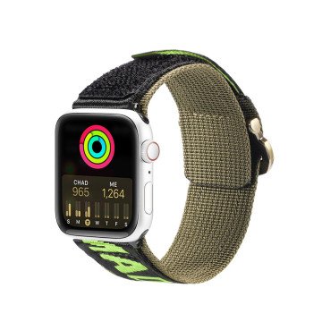 Dux Ducis Strap (Outdoor Version) Apple Watch Ultra Strap, SE, 9, 8, 7, 6, 5, 4, 3, 2, 1 (49, 45, 44, 42 mm) Nylon Band Bracelet Black/Green Dux Ducis Strap (Outdoor Version) Apple Watch Ultra Strap, SE, 9, 8, 7, 6, 5, 4, 3, 2, 1 (49, 45, 44, 42 mm) Nylon Band Bracelet Black/Green