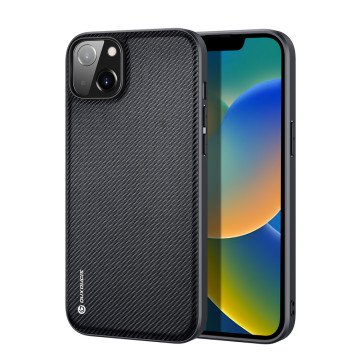 Dux Ducis Fino case cover nylon covered iPhone 14 Plus black Dux Ducis Fino case cover nylon covered iPhone 14 Plus black