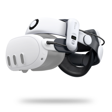 BoboVR S3 Pro Strap for Meta Quest 3 VR Headset + B100 External Battery - Black and White BoboVR S3 Pro Strap for Meta Quest 3 VR Headset + B100 External Battery - Black and White