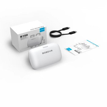 BoboVR B100 External Battery for Meta Quest S3 Pro and E3 Pro - White