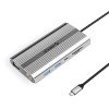 Orico XDR 12in1 USB-C Docking Station USB-A USB-C HDMI 4K VGA RJ45 Gigabit PD 100W SD and microSD Card Reader - Silver