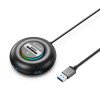 Orico YXR5-U3 RGB USB Hub 4-Port USB-A 3.0 with SD and microSD Card Reader 0.3m - Black