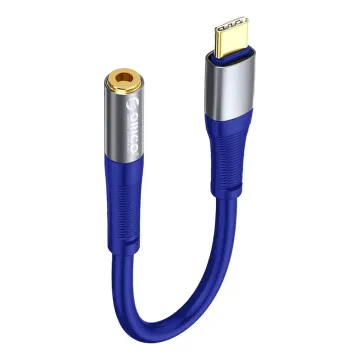 Orico AXC-02 USB-C to 3.5 mm jack audio cable 20 cm - blue Orico AXC-02 USB-C to 3.5 mm jack audio cable 20 cm - blue