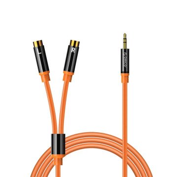 Orico AXRF audio cable mini jack 3.5 mm to 2x RCA female 3 m - orange Orico AXRF audio cable mini jack 3.5 mm to 2x RCA female 3 m - orange