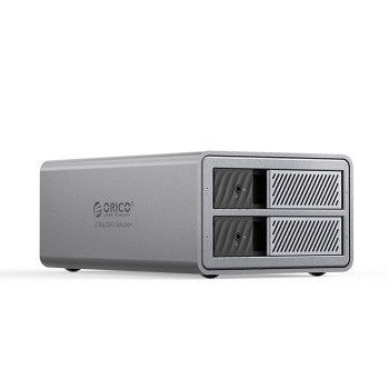 Orico 9828RU3 2 Big DAS Solution ProRAID Disk Array for 2 2.5"/3.5" SATA HDD/SSD Drives with RAID Controller - Gray