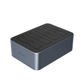 Orico 6646C3-C 4-Drive Docking Station with Offline Clone Function 2.5"/3.5" SATA HDD/SSD - Gray