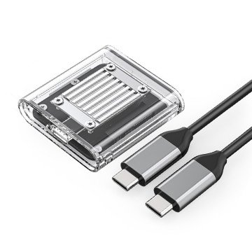 Orico TC20-M2-10G M.2 NVME USB-C 3.2 Disk Caddy - Transparent