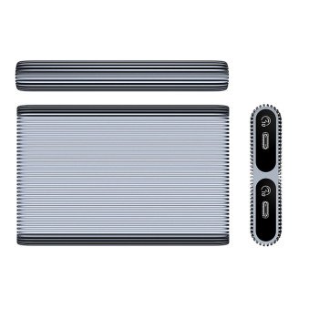 Orico AM2C3-2N Dual Disk Caddy for Two M.2 NVME USB-C 3.2 10Gb/s Drives - Gray