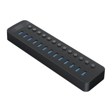 Orico CT2U3-13AB 13x USB-A 3.0 Hub with Switches - Black
