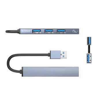 Orico AH-A13 USB-A Hub Docking Station 1x USB-A 3.0 + 3x USB-A 2.0 - Gray