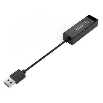 Orico UTJ-U3 1 Gigabit USB-A 3.0 External Network Card - Black Orico UTJ-U3 1 Gigabit USB-A 3.0 External Network Card - Black