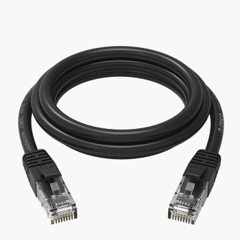 Orico PUG-C6 CAT6 1000Mbps RJ45 Ethernet Network Cable LAN Round 8m - Black