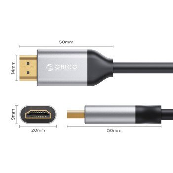 Orico H4Y1 HDMI 2.0 4K 60 Hz HDMI Cable 5 m - Black