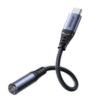 Joyroom SY-C01 USB-C DAC adapter to 3.5 mm mini jack - black Joyroom SY-C01 USB-C DAC adapter to 3.5 mm mini jack - black