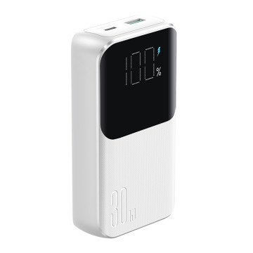 Mini power bank with built-in cables Joyroom JR-PBC06 30W 10000mAh - white Mini power bank with built-in cables Joyroom JR-PBC06 30W 10000mAh - white