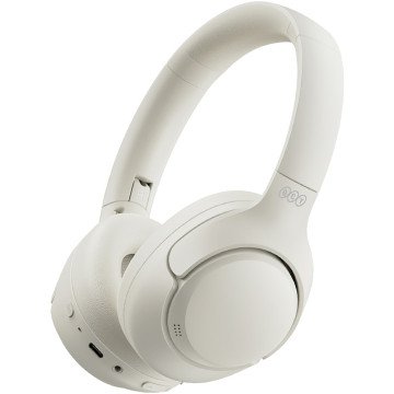QCY H3 Over-Ear Headphones with ANC Bluetooth 5.4 Hi-Res Audio - White QCY H3 Over-Ear Headphones with ANC Bluetooth 5.4 Hi-Res Audio - White