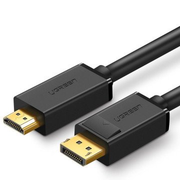 Ugreen unidirectional DisplayPort to HDMI Cable 4K 30Hz 32 AWG 1.5m Black (DP101 10239) Ugreen unidirectional DisplayPort to HDMI Cable 4K 30Hz 32 AWG 1.5m Black (DP101 10239)