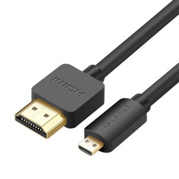 Ugreen cable HDMI - micro HDMI cable 19 pin 2.0v 4K 60Hz 30AWG 1.5m black (30102) Ugreen cable HDMI - micro HDMI cable 19 pin 2.0v 4K 60Hz 30AWG 1.5m black (30102)