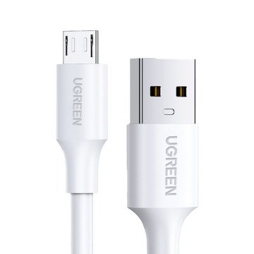 Ugreen US289 60143 micro USB / USB-A cable 2m - white Ugreen US289 60143 micro USB / USB-A cable 2m - white